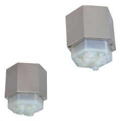 Pair of Mazzega Wall/Ceiling lamps