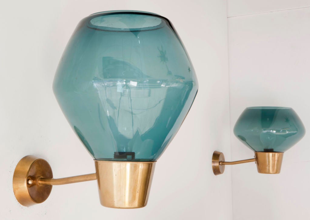 Mid-20th Century Unique Pair of Swedish Sconces