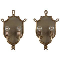 Pair of Italian Mirrored Sconces