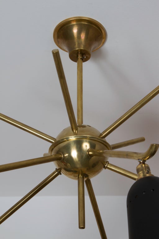 Robert Mathieu/ R.Mathieu Five Arm Chandelier In Excellent Condition In Los Angeles, CA