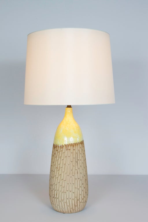 Mid-20th Century Pair of Ceramic Table Lamps by Raymor