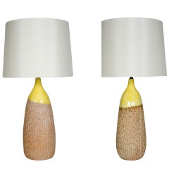 Pair of Ceramic Table Lamps by Raymor 8