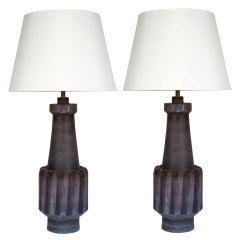 Rare Pair of Raymor Table Lamps
