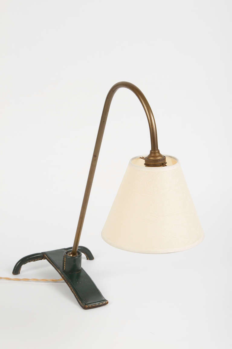 French Jacques Adnet Table Lamp