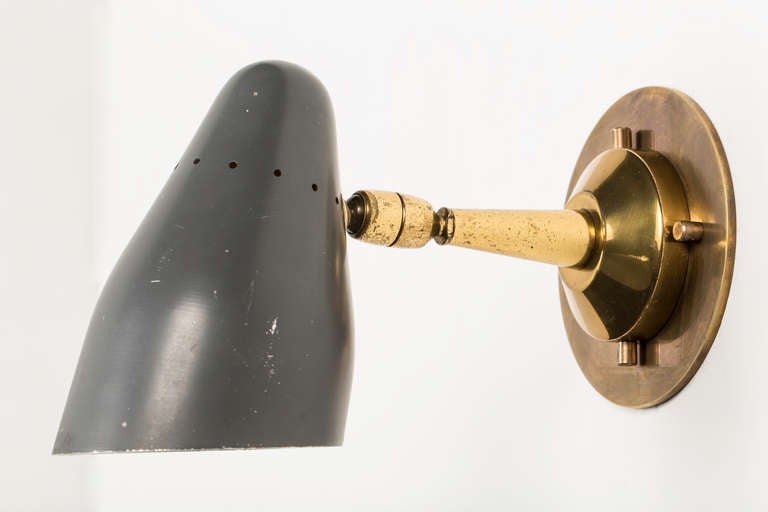 Double Pivot Brass and Aluminum Sconces