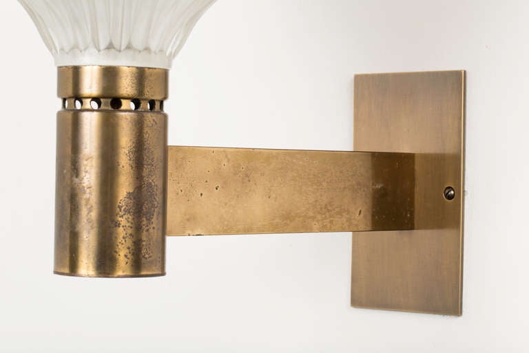 Brass Pair of Studio B.B.P.R. Sconces