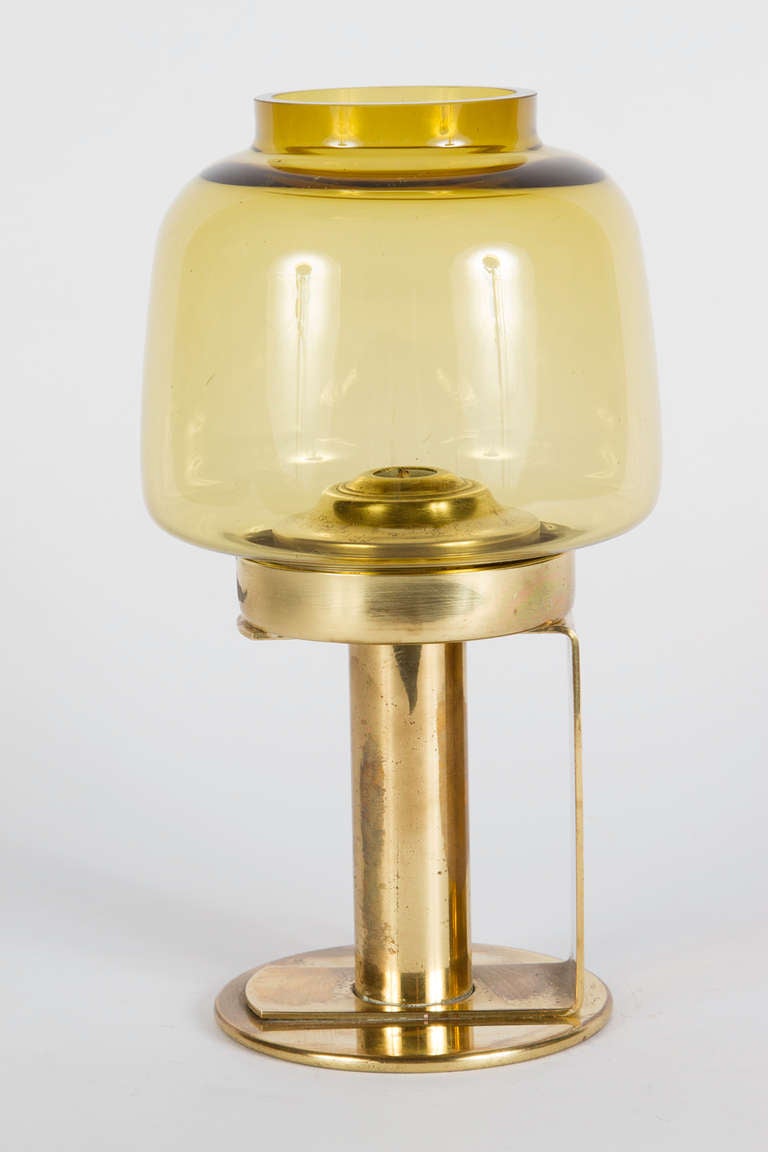 Mid-Century Modern Markaryd Brass Candleholder