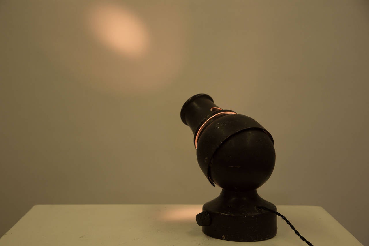 Antique 1920's projector light for viewing x rays