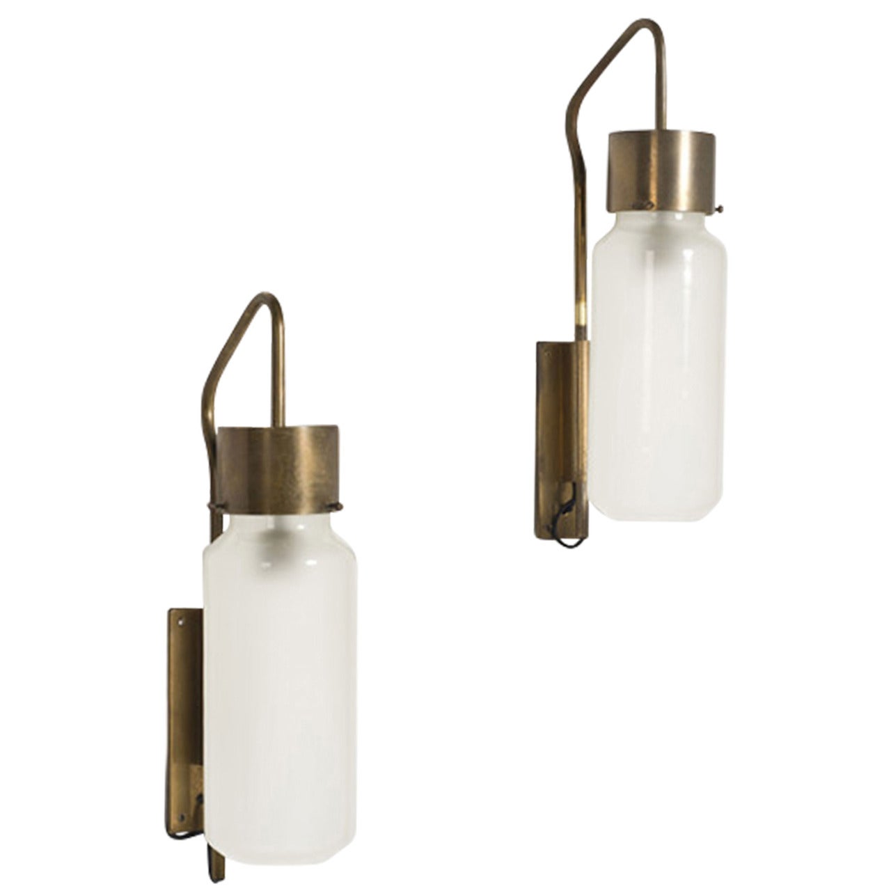 Bidone Wall Lamps by Luigi Caccia Dominioni