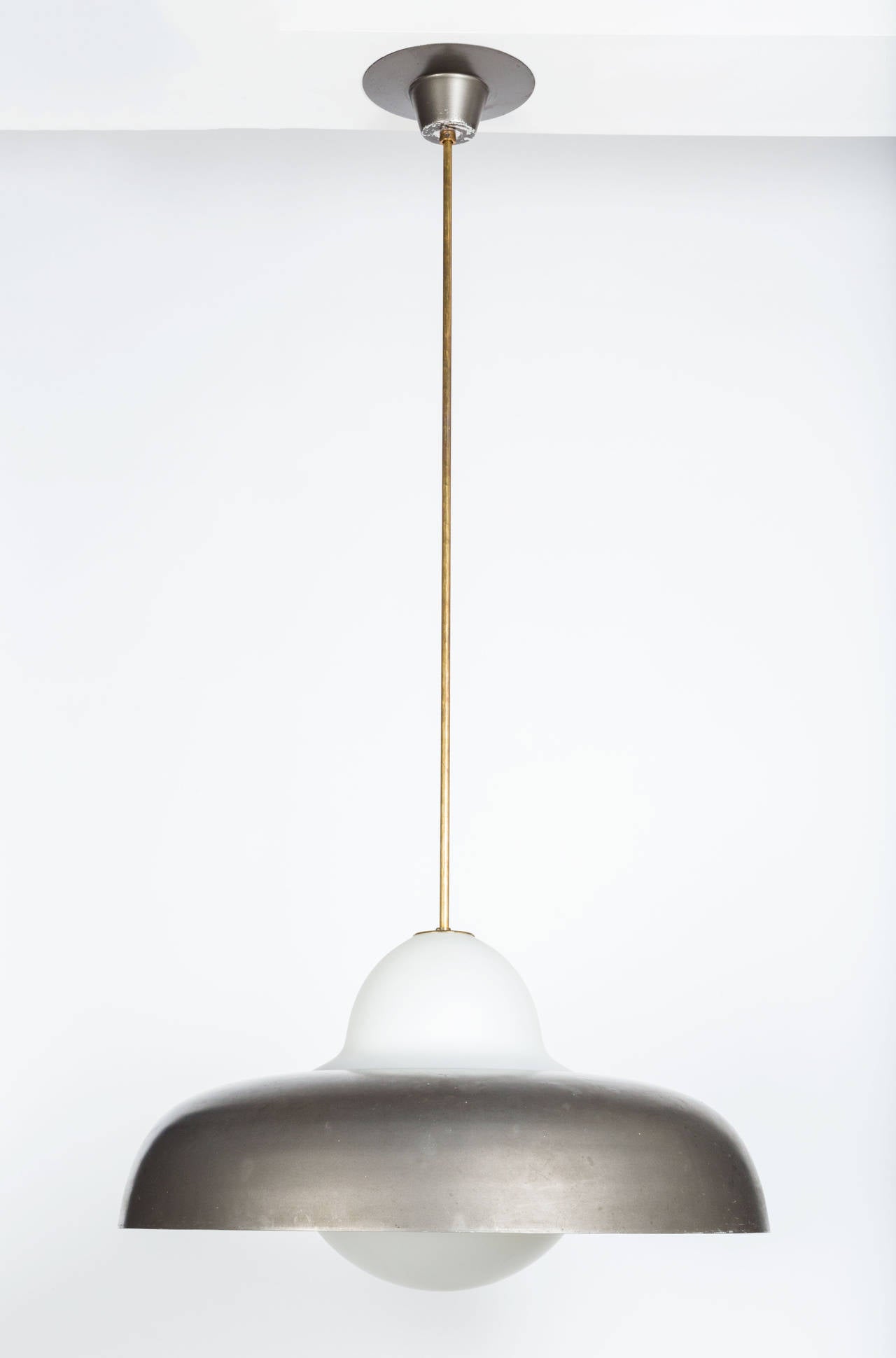 Aluminum Italian Pendant by Caccia Dominioni