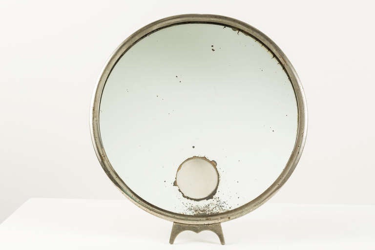 Mid-Century Modern French Illuminated Mirror by Brot