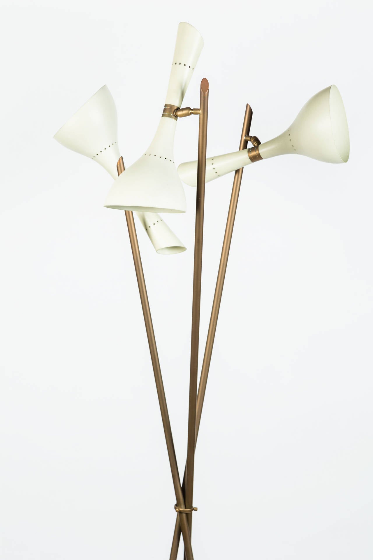 Rare Angelo Lelli Floor Lamp for Arredoluce In Excellent Condition In Los Angeles, CA