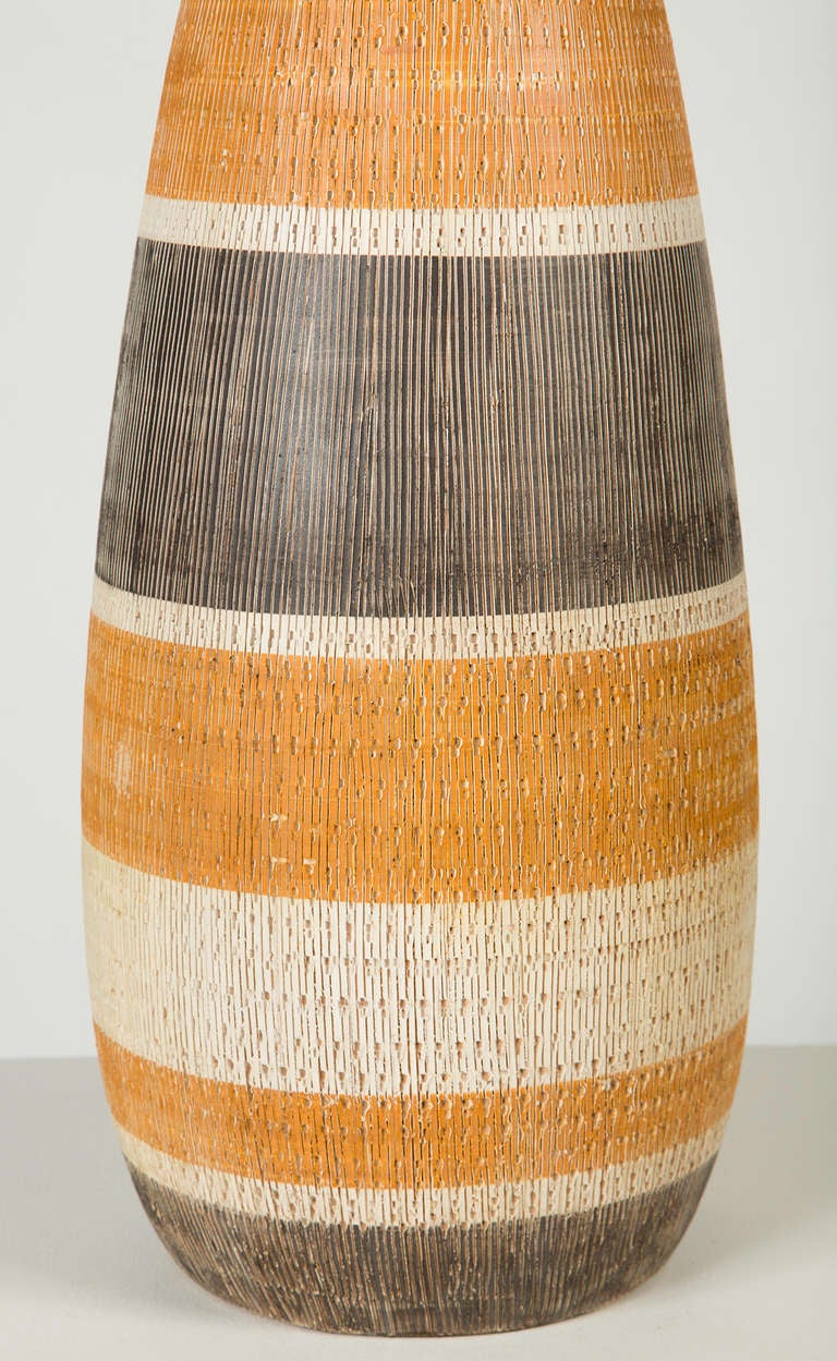 Mid-20th Century Large Raymor Ceramic Table Lamp