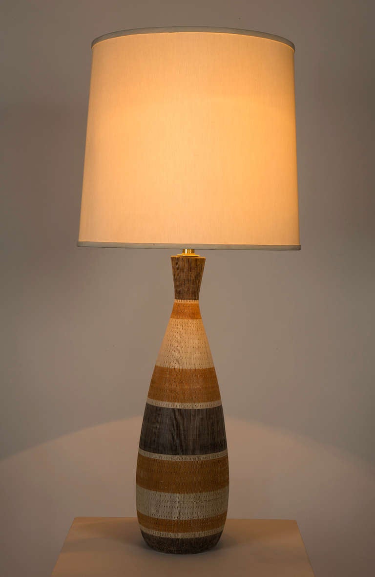 Large Raymor Ceramic Table Lamp 3