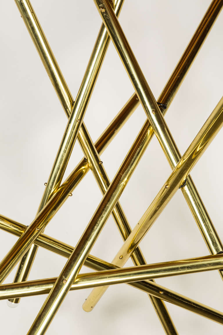Monumental Custom Geometric Chandelier at 1stdibs