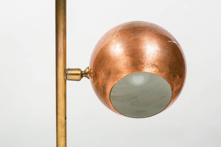Brass Angelo Lelli for Arredoluce Floor Lamp
