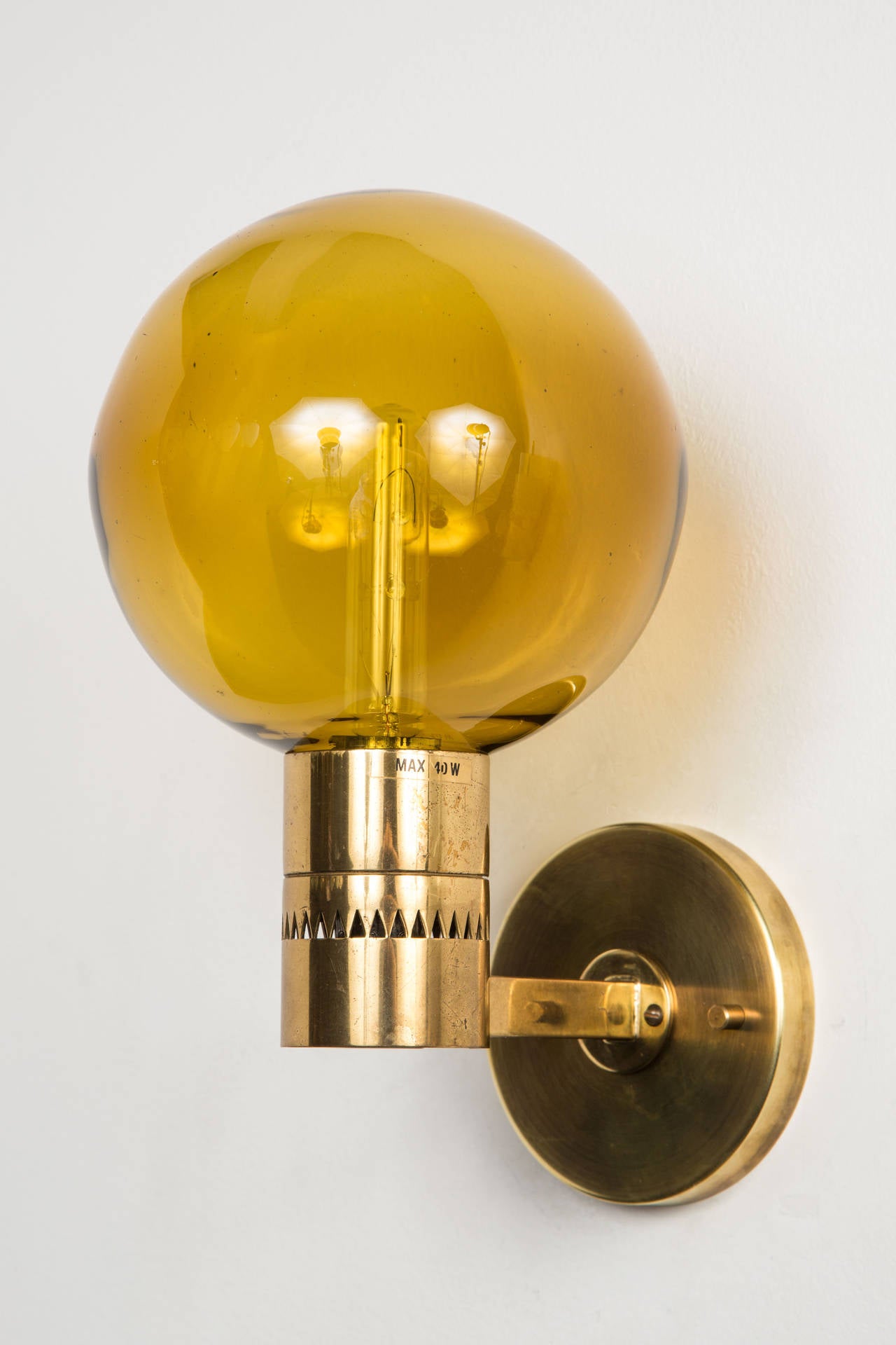 Pair of Hans-Agne Jakobsson Sconces In Excellent Condition In Los Angeles, CA