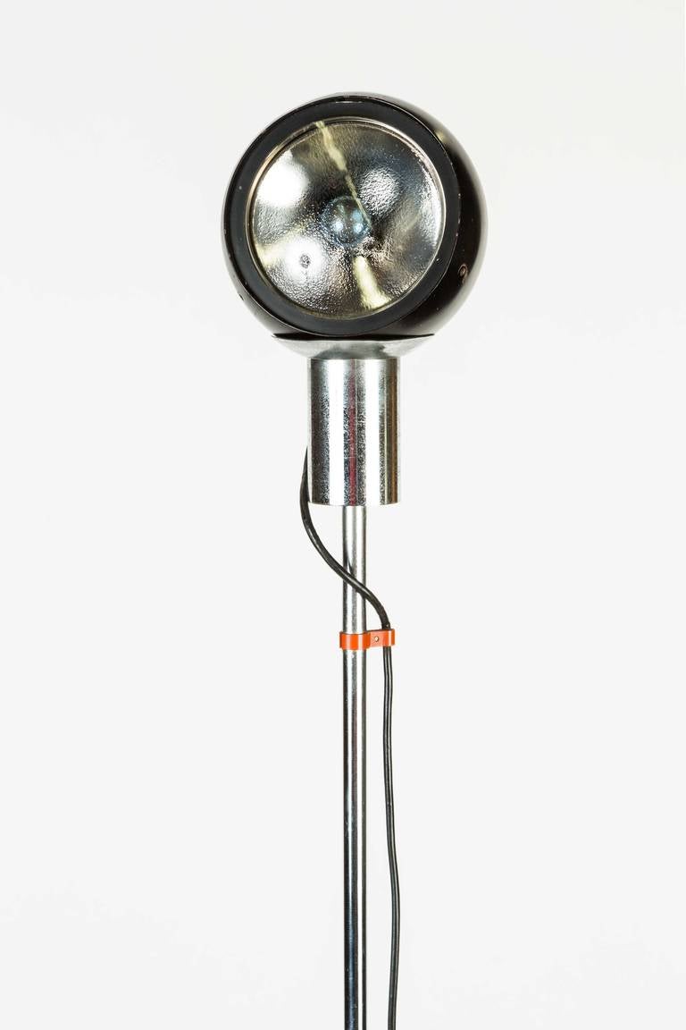 Italian Metal and Chrome Floor Lamp by Arredoluce