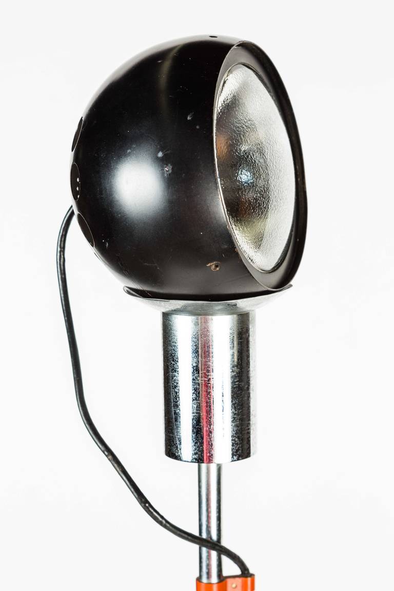 Metal and Chrome Floor Lamp by Arredoluce In Good Condition In Los Angeles, CA