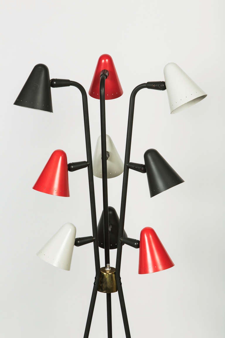 Mid-20th Century Rare Gerald Thurston Floor Lamp for Lightolier