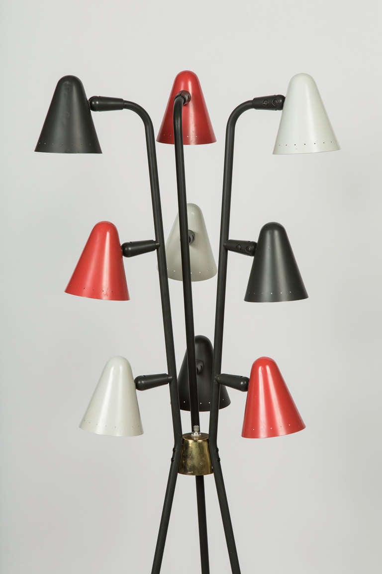 American Rare Gerald Thurston Floor Lamp for Lightolier