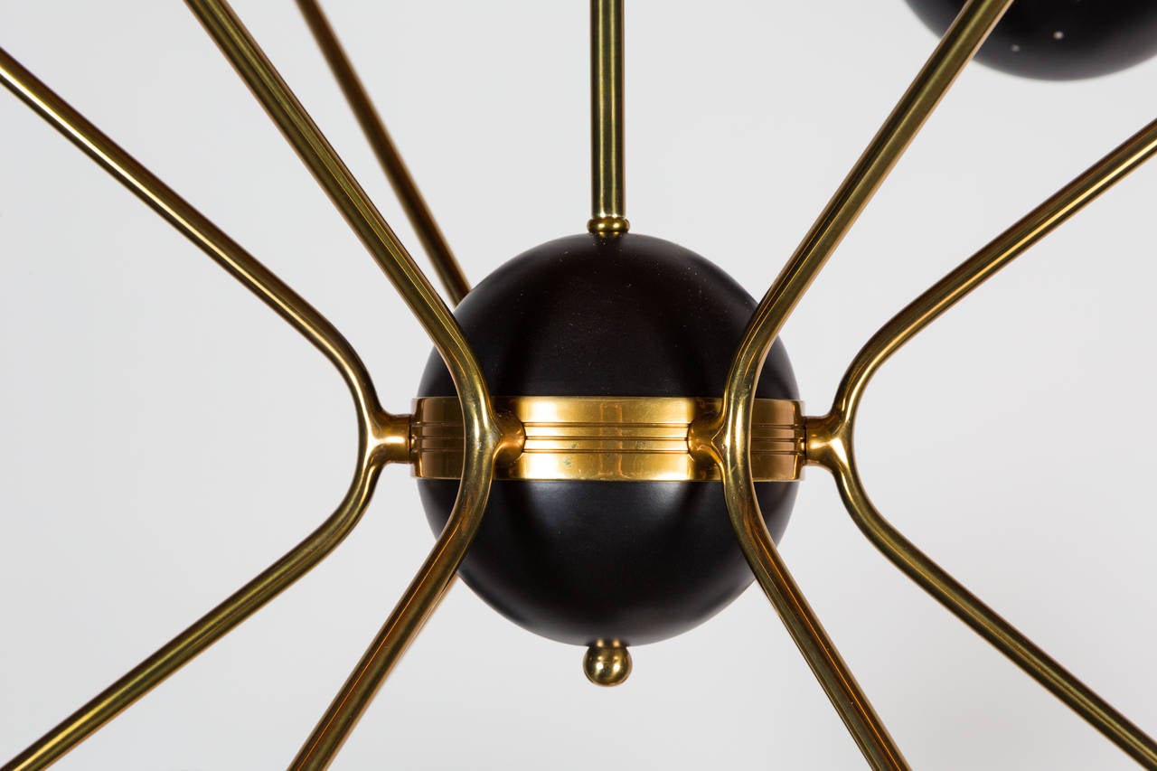 large orb chandelier