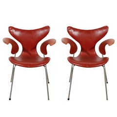 Pair of Arne Jacobsen 'Lily' Armchairs