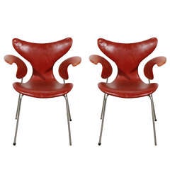 Pair of Arne Jacobsen 'Lily' Armchairs