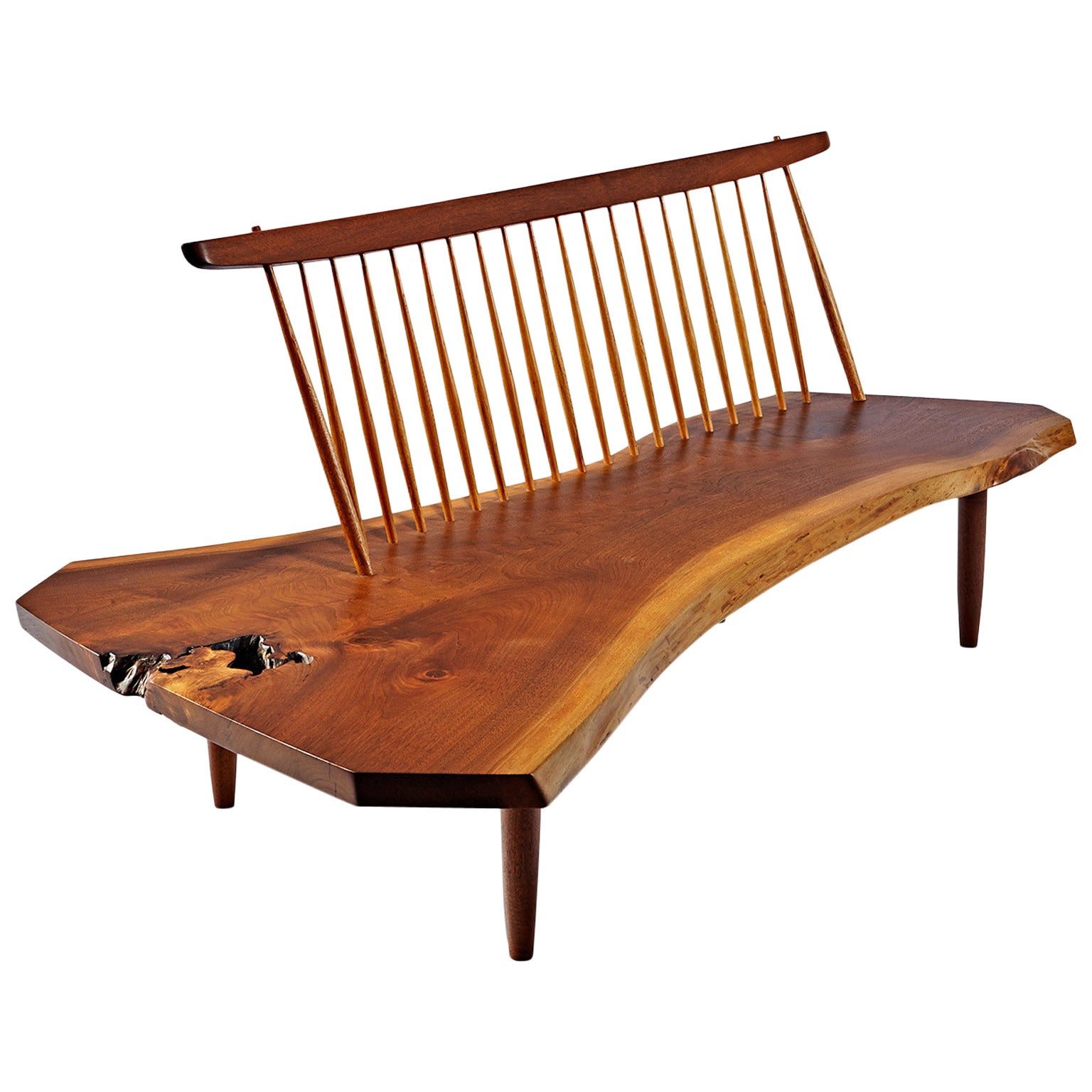 George Nakashima Conoid Bench