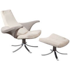 Seagull Chair and Ottoman 1