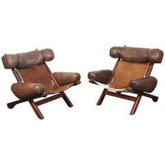 Pair of Swedish Lounge Chairs 11