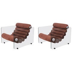 Pair of Fabio Lenci Hyaline Chairs