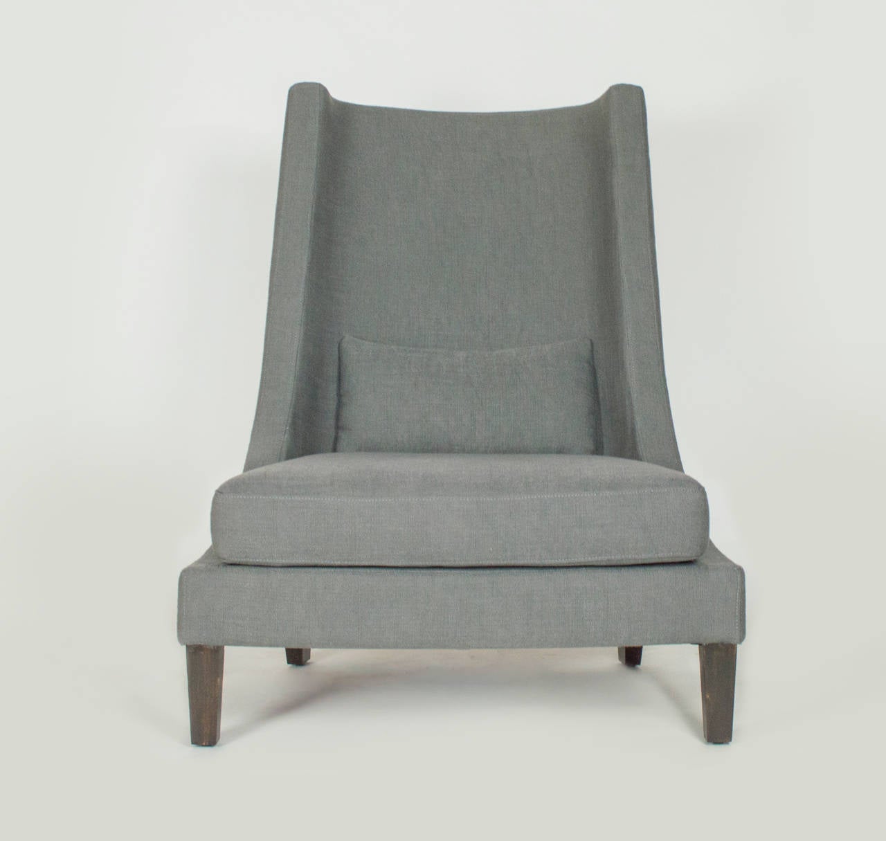 Linen Pair of Wing Back Chair