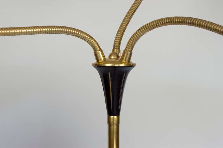 Brass Mid-century French Floor Lamp