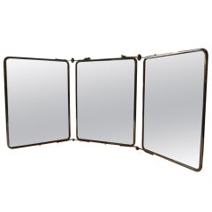 Turn of the century Tri-fold Mirror
