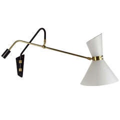Elegant Mid-Century French Wall Sconce 11