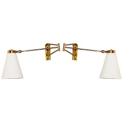 Pair Of 1950's  French Articulated Sconces