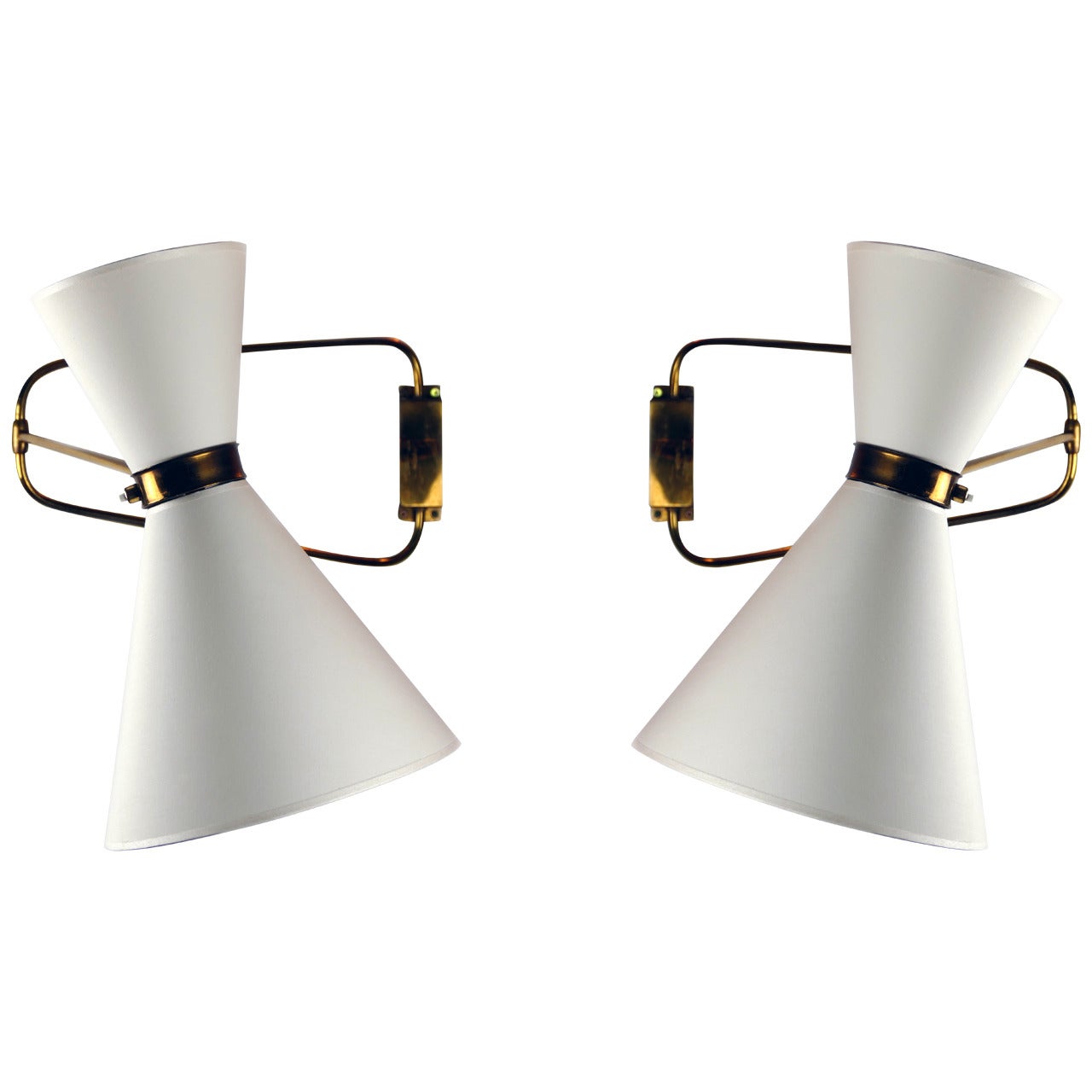 Pair of Mid-Century French Sconces