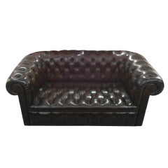 Vintage 1960's Chesterfield Love Seat