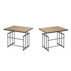 Pair of Limited Edition "Plaisance" side table by BB atelier