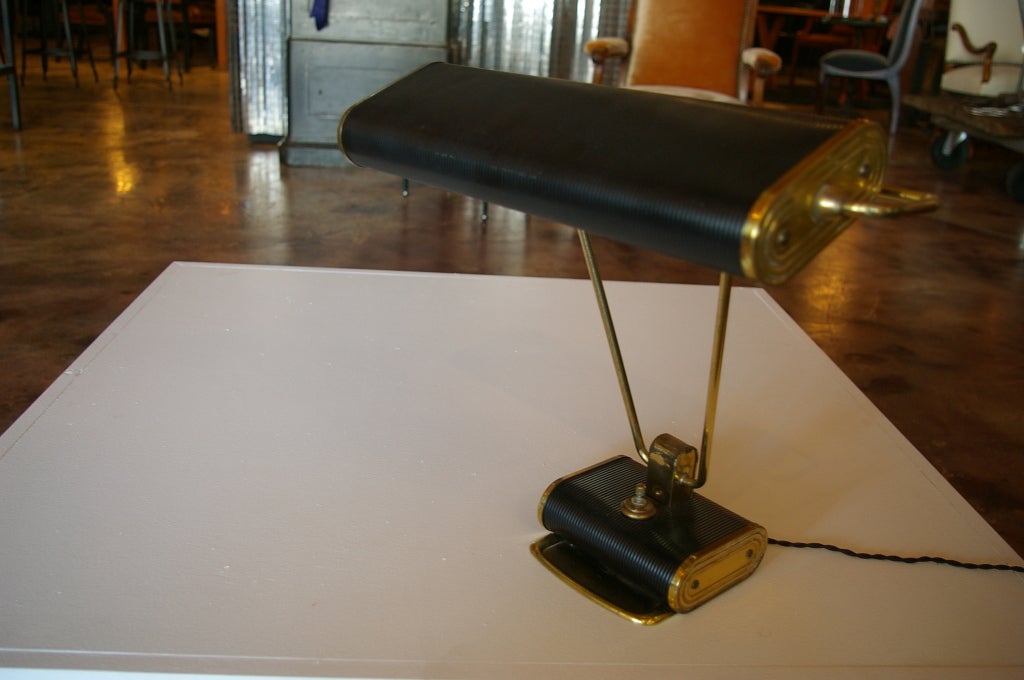 Brass Desk Lamp by Eileen Gray