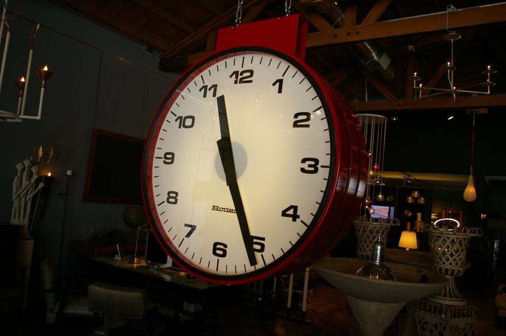 Double Face Train Station Clock