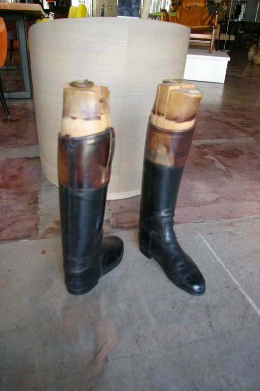 Américain Paire de bottes d'équitation des années 1940 en vente