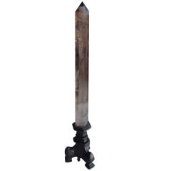 Rock Crystal on Bronze Base