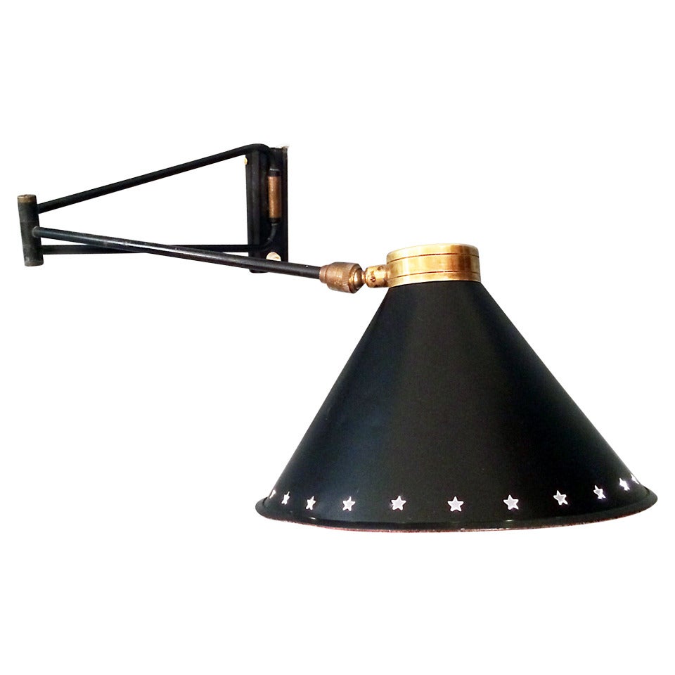 Single Mid Century French Wall Sconce