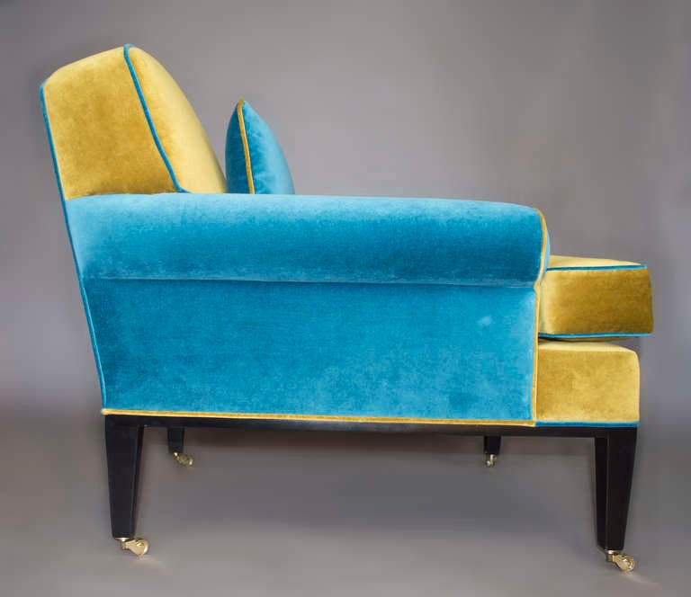 Contemporary Pair of Rive Gauche Arm Chairs
