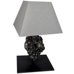 Black Quartz Table Lamp