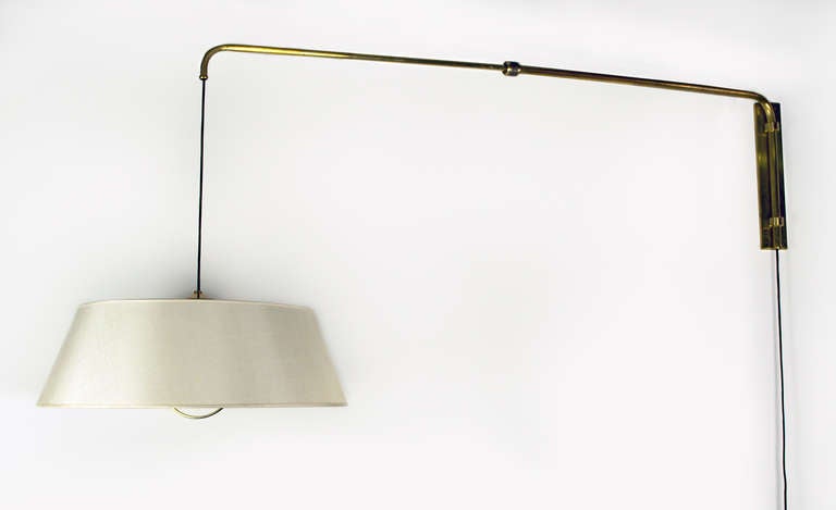 Mid-Century Modern French Adjustable Mid-Century Sconce