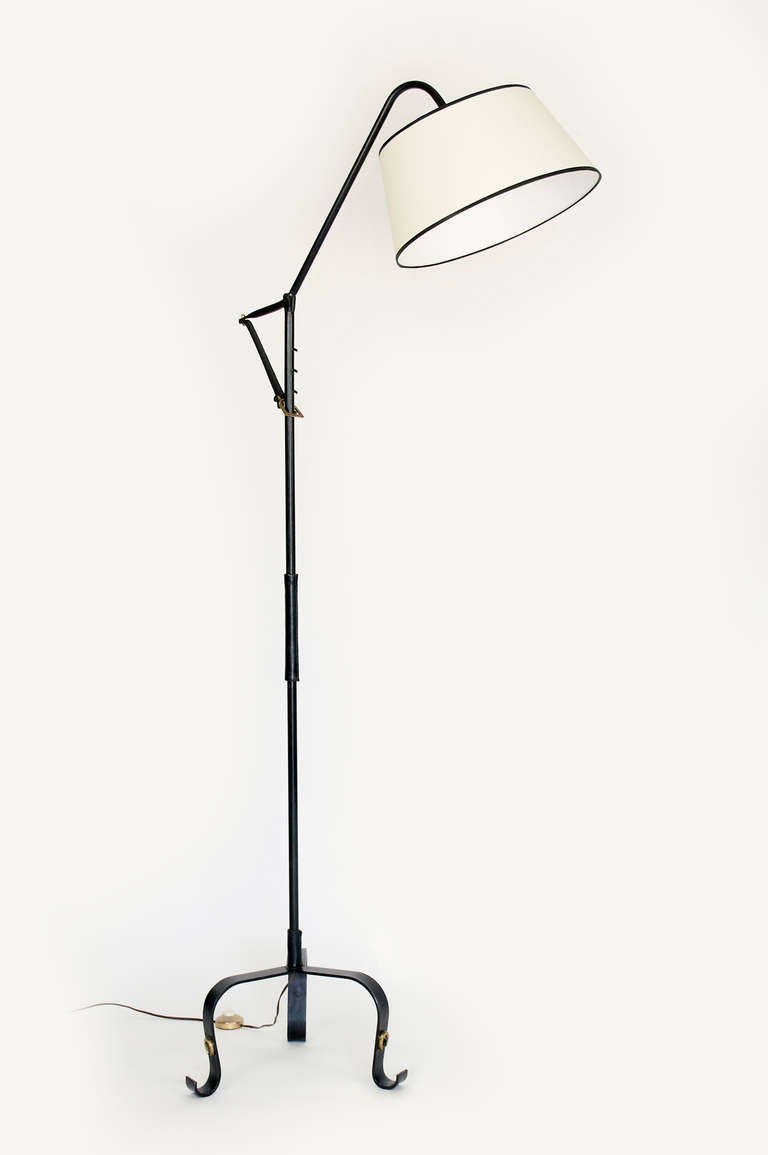 Mid-Century Modern Jacques Adnet Floor Lamp