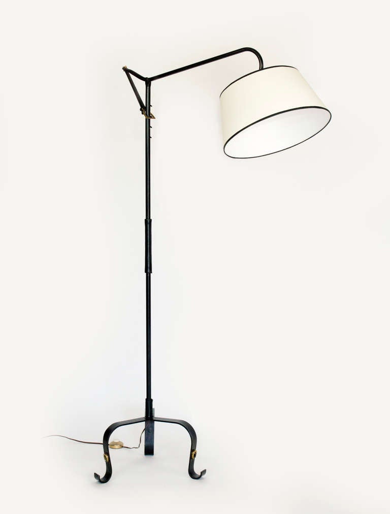 French Jacques Adnet Floor Lamp